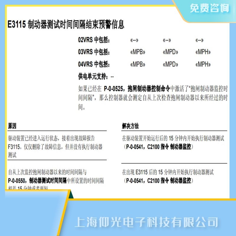������ʿ��Rexroth���I�ŷ����S�޷���,�ŷ�����E3115���ϴ��a����,��z�y�M